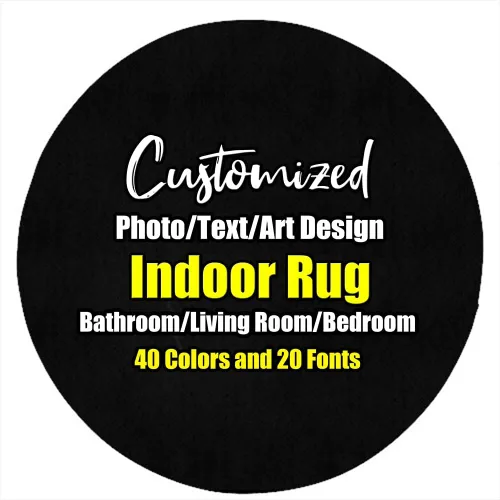 Miniatura 56 de sophiehome Customzied - Alfombras de baño con imagen de texto, alfombra de franela personalizada para interiores para el hogar, dormitorio, baño