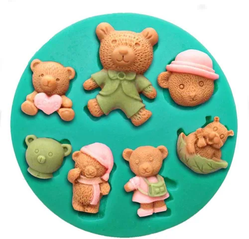 Miniatura 5 de Lindos moldes de silicona para fondant de bebé, arcilla polimérica, caramelo, chocolate, pasta de goma, bricolaje, fiesta, cupcake, decoración