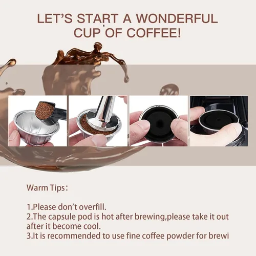 Miniatura 4 de Tapas de cápsula de café reutilizables para cápsulas originales de Nespresso Vertuoline, tapas de silicona de grado alimenticio para cualquier