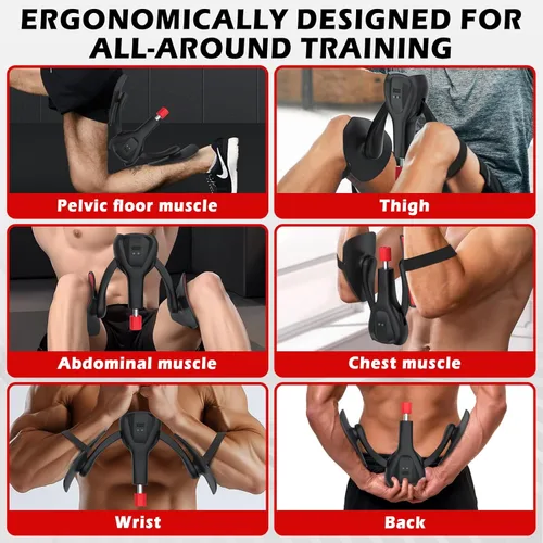 Miniatura 5 de 3rd Gen Inner Thigh Leg Exercisers 0-100 lbs Adjustable Resistance with Leg Straps Band Pelvic Floor Kegel Hip Exercise Workout Equipment Pilates
