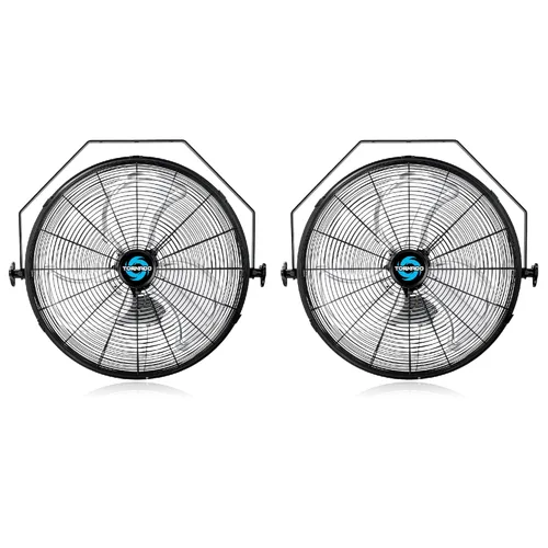 Miniatura 14 de Tornado - Ventilador de pared industrial de alta velocidad de 18 pulgadas con motor de carcasa TEAO - 4000 CFM - 3 velocidades - Cable de 6.5 pies