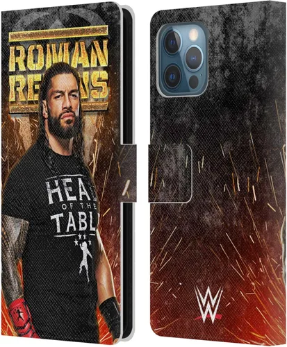 Miniatura 18 de Head Case Designs Officially Licensed WWE Distressed Logo Roman Reigns Leather Wallet Case Compatible with Apple iPhone 11
