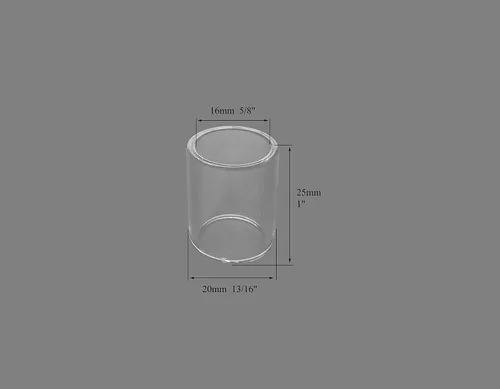 Miniatura 2 de RIVERWELD TIG - Cuerpos de pinza de lente de gas rechonchos 17GL040 10N22S .040 pulgadas, boquillas de cuarzo vasos de vidrio transparente #10 5/8