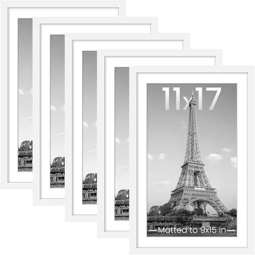 Miniatura 27 de upsimples - Portarretratos de 11 x 14 para galería de fotografías. Marcos para fotos de 8 x 10 pulgadas con paspartú o de 11 x 14 pulgadas sin Dorado