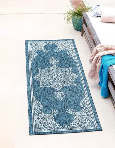 Miniatura 14 de Unique Loom Outdoor Traditional Collection - Alfombra de área antigua (4 pies 1 pulgada x 6 pies 1 pulgada, rectangular, beige y negro)