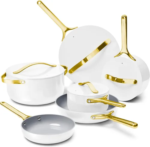 Miniatura 18 de Caraway Juego de utensilios de cocina de cerámica antiadherente (12 piezas) ollas, sartenes, tapas y almacenamiento de cocina, sin PFAS ni PFOA