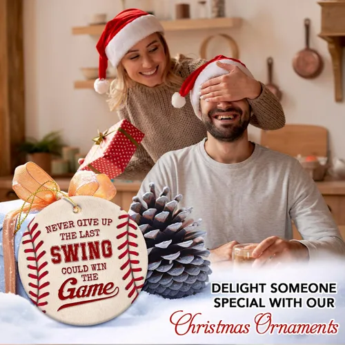 Miniatura 5 de Adornos de Navidad de béisbol 2025 para jugadores, equipo, amigos, regalos ideales para niños que aman el béisbol, regalos para fanáticos