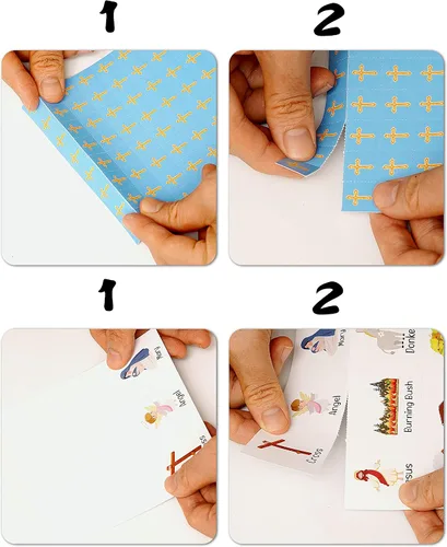 Miniatura 3 de Juegos de cartas de bingo de la Biblia, suministros de fiesta de juego de iglesia dominical cristiana, recuerdos, decoraciones, regalos - Juego