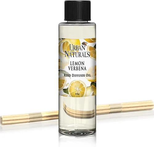 Miniatura 53 de Urban Naturals Recambio de aceite difusor de varillas ámbar y lavanda, lavanda relajante, ámbar cálido, aroma calmante para habitación, 4 onzas +