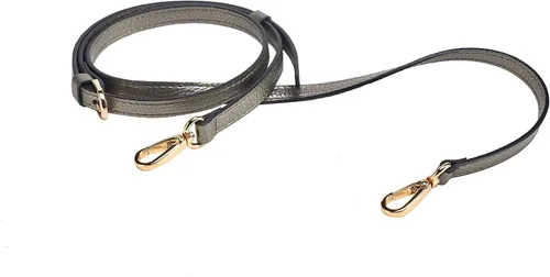 Miniatura 15 de LIVE UP Correa de Bolso de Cuero Genuino de Grano Completo Repuesto para Bolsos Cruzados y Carteras Plateado