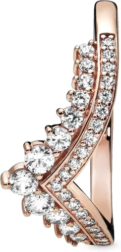 Miniatura 3 de PANDORA Joyería - Anillo de circonita cúbica brillante de princesa - Regalo para ella rosa, Metal, Zirconia cúbica