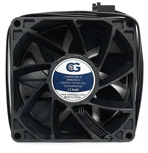 Miniatura 6 de Coolerguys Rodamiento de bolas 12v 3pin ventilador (alta velocidad, 3.150x0.984 in)