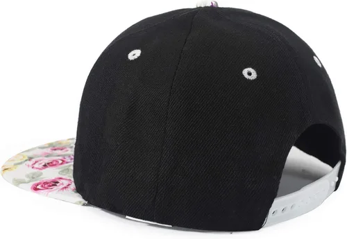 Miniatura 7 de ZLYC - Gorra de béisbol para mujer con impresión Tropical Floral neón con palabra Bordada - Snapback