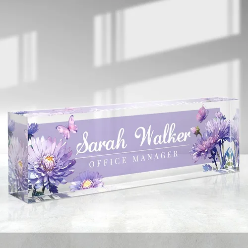 Miniatura 11 de Placa de nombre personalizada, placa de nombre de escritorio personalizada, accesorios de oficina de acrílico, regalos de agradecimiento