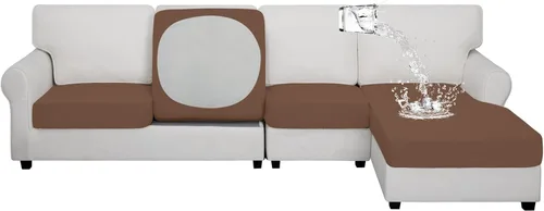 Miniatura 81 de Easy-Going - Fundas elásticas 100% impermeables para cojín de sofá, funda protectora para cojín de sofá, protector de muebles elástico para niños