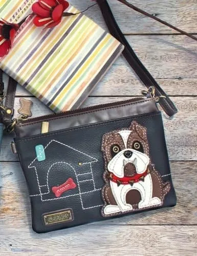 Miniatura 6 de Chala Mini bolso cruzado para teléfono con 2 correas ajustables, Azul