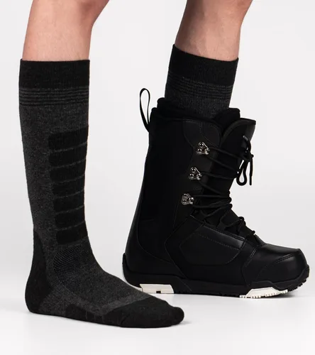 Miniatura 2 de KEECOW Calcetines de esquí de lana merino para hombres y mujeres, 2 pares, calcetines térmicos cálidos para invierno, snowboard, caza al aire libre