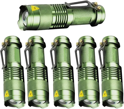 Miniatura 3 de Linterna LED de 3 modos, lámpara táctica mini Q5 para camping, senderismo, emergencia (color - 5 unidades)