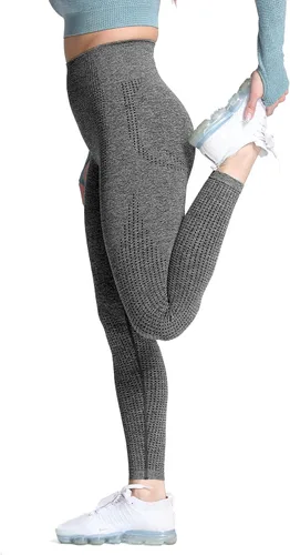 Miniatura 5 de Aoxjox Leggings de cintura alta para mujer para entrenamiento gimnasio sin costuras pantalones de yoga