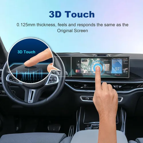 Miniatura 3 de Paquete de 4 protectores de pantalla 2024 2025 2026 X5 X6 X7 XM para BMW iDrive 8 (14.9 pulgadas Navi+12.3 pulgadas Dash), 2026 2025 X5 X6 X7 XM