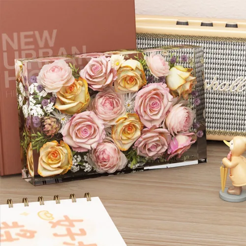 Miniatura 7 de Moldes Rectangulares Grandes de Silicona para Resina, Molde Profundo de Epoxi con Soporte de Marco de Madera para Preservación de Flores DIY