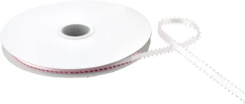 Miniatura 23 de Homeford Cinta de satén de doble cara con borde Picot, 50 yardas (3/8 pulgadas, oro antiguo)