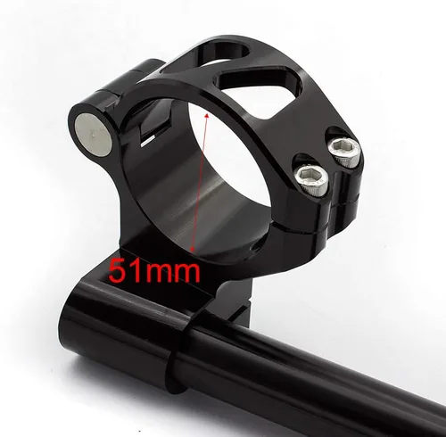 Miniatura 5 de FXCNC Racing 7/8 "2.008 in cafe racer motocicleta CNC aluminio tenedor tubo hueco manillar cabeza elevador reemplazable ajuste para motocicletas