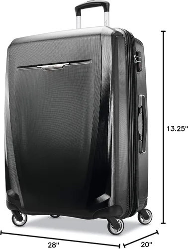 Miniatura 9 de Samsonite Winfield 3 DLX Hardside - Equipaje expandible con ruedas, Negro), 120754-1041