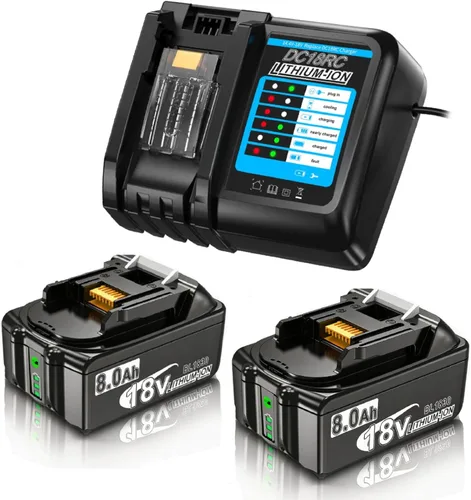 Miniatura 8 de Bonadget Paquete de 1 batería y cargador 4.0Ah BL1815 de 18 V para Makita 18V para cargador de batería de 18 voltios BL1830 BL1850B BL1840B BL1820
