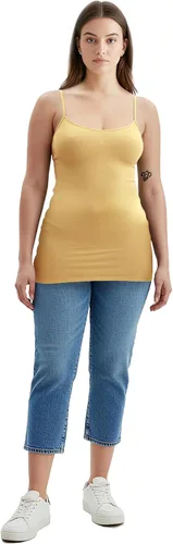 Miniatura 213 de Emmalise Camisola larga casual básica para mujer, con tirantes ajustables, top en capas
