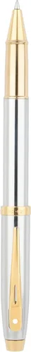Miniatura 5 de Sheaffer Bolígrafo roller cromado 100 con ribete dorado Blanco/Cromo