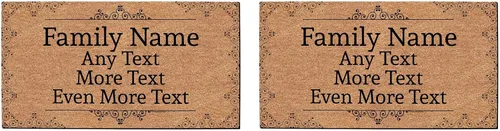 Miniatura 17 de Tapete de bienvenida con nombre de familia personalizable, regalo de inauguración de casa personalizado para nuevo propietario, Playero