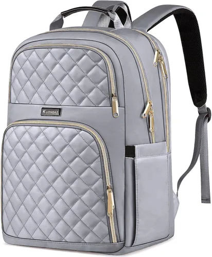 Miniatura 9 de Mochila Kuosdaz para Mujeres, Beige, 15,6 pulg.
