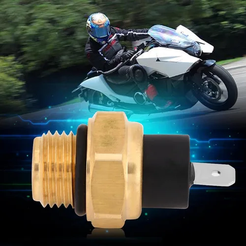 Miniatura 2 de KIMISS Interruptor de ventilador del radiador, 37760-MT2-003 Interruptor de ventilador para Honda VFR700F VFR750F VFR800 VTR1000F VT600 VT750 VT1100