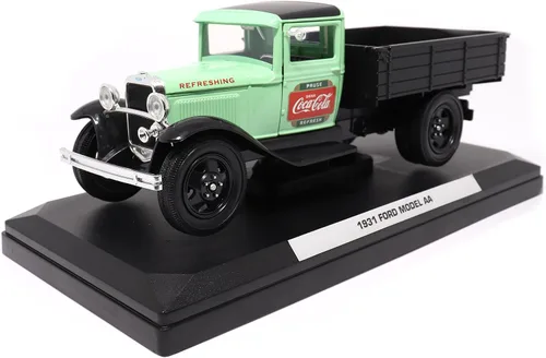 Miniatura 2 de Motor city classics Coca-Cola Diecast coleccionable Ford Modelo AA 1931 (versión verde) escala 1:24 424024 con licencia