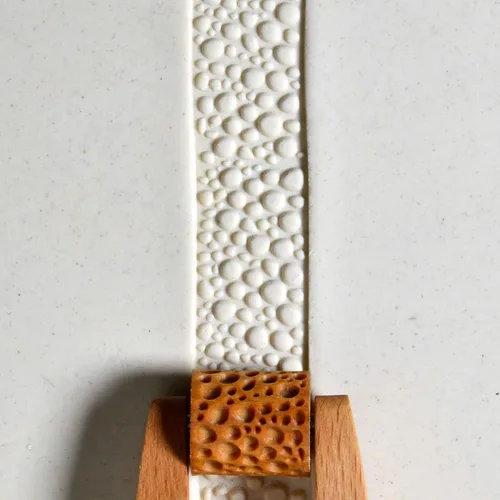 Miniatura 2 de MKM Pottery Tools Mini rodillos de mango de madera para arcilla (MRX-09 Pebbles)