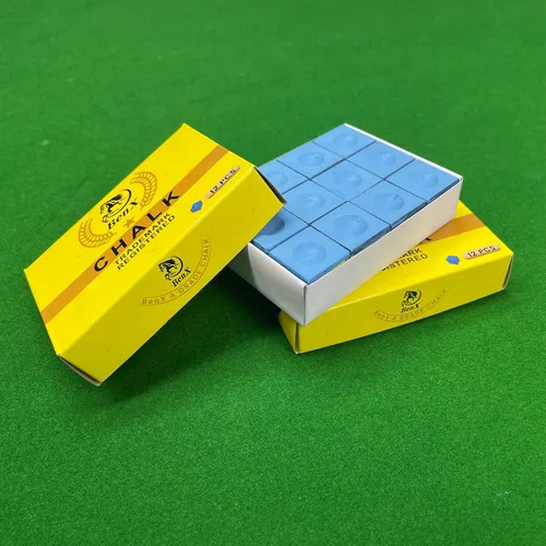 Miniatura 5 de Paquete de 24 tizas para taco de billar (2 x 12 cajas), cubos de tiza de billar azul, fórmula de alto agarre, grado de torneo profesional