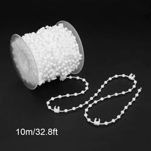 Miniatura 5 de Cadena de eslabones inferior ciega, cordón de cuentas vertical, cordón de cuentas suave y práctico, ajuste para persiana enrollable, fácil de usar