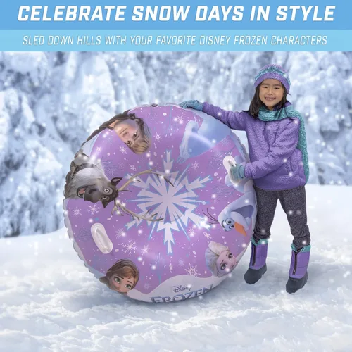Miniatura 2 de GoFloats Winter Snow Tubes - Choose from Unicorn, Disney's Frozen, Ice Dragon, Polar Bear, Penguin, Flamingo - Inflatable Sled for Kids and Adults