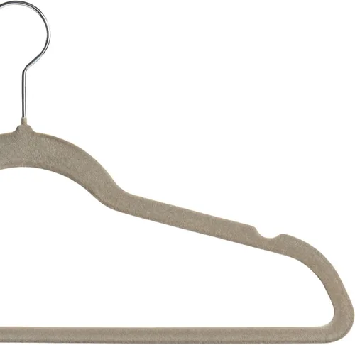 Miniatura 6 de Perchas de plástico, paquete de 20, perchas duraderas que ahorran espacio para uso diario y artículos esenciales para el dormitorio, color negro