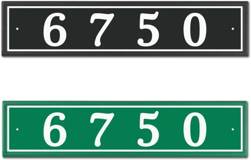 Placa de dirección reflectante personalizada, letrero de dirección de aluminio personalizado para casa, calle, exterior, letrero horizontal de