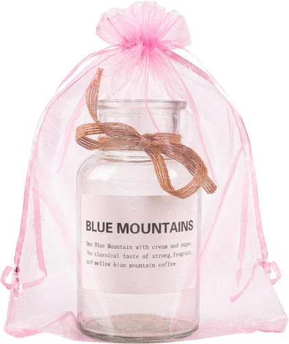 Miniatura 14 de YunKo - 50 bolsas de organza con cordón de 6 x 9 pulgadas, bolsas de malla para joyas, regalos, bolsas de protección para frutas, bolsa de regalo