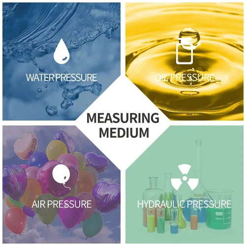 Miniatura 5 de Manómetro de presión lleno de aceite de silicona de 30 psi para prueba de presión de agua, aceite y aire en bomba de piscina, filtro de arena