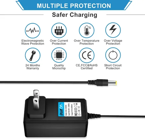 Miniatura 3 de Adaptador de repuesto de CA a CC de 12 V compatible con teclado de piano Casio AD-A12150LW / AD-A1215LW PX-130 PX-350 PX-160 PX-150 CDP-120 CTK-6000