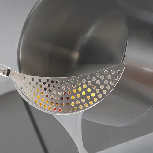 Miniatura 5 de Paquete de 2 coladores de acero inoxidable para grasa, para pasta, escurridor de mano para diferentes ollas, herramienta de cocina