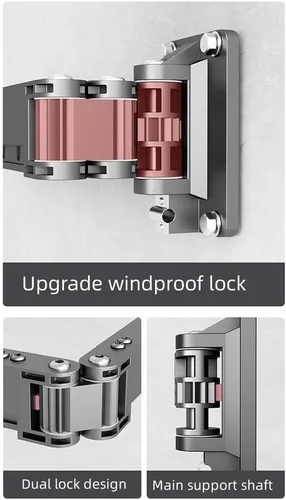 Miniatura 3 de Estante de ropa montado en la pared, estante de secado de ropa plegable extendido para dormitorio y baño, estante de secado de ropa elástico