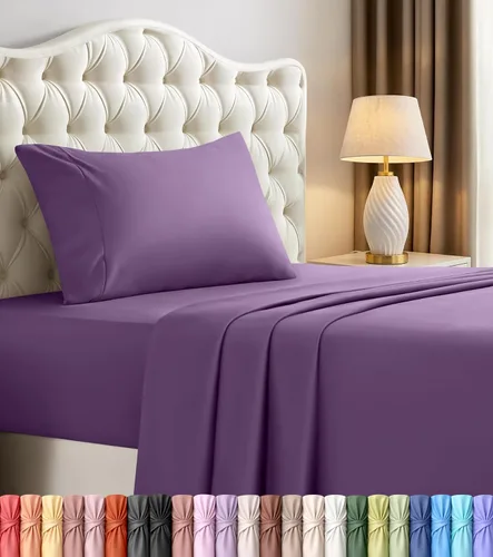 Miniatura 73 de Utopia Bedding - Juego de sábanas de microfibra cepillada, resistente al encogimiento y a la decoloración, de fácil cuidado, 3 piezas, tamaño Beige
