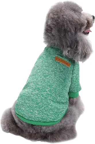 Miniatura 22 de Jecikelon Ropa para Perros Suéter para Perros Ropa Suave para Cachorros Ropa de Invierno Suéteres para Cachorros Atuendo Cálido para Perros Pequeños