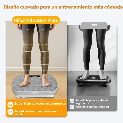 Miniatura 6 de Homesy Vibration Plate Exercise Machine, Vibrating Plate for Lymphatic Drainage, Full Body Shaking Workout Fitness Platform Board, Sport Gym