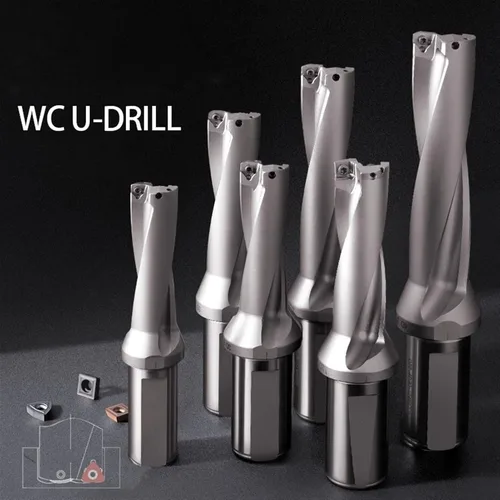 Miniatura 2 de Broca de taladro Serie WC Brocas 0.512 in-1.969 in Profundidad 3D Inexable Insertar Maquinaria de Taladro, Tornos, CNC